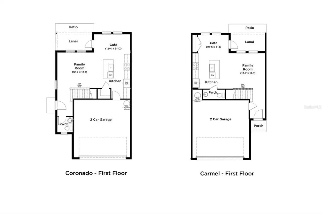 2D floor plan layout of this home in Cyrene at Harmony, St. Cloud, FL (Image 2).