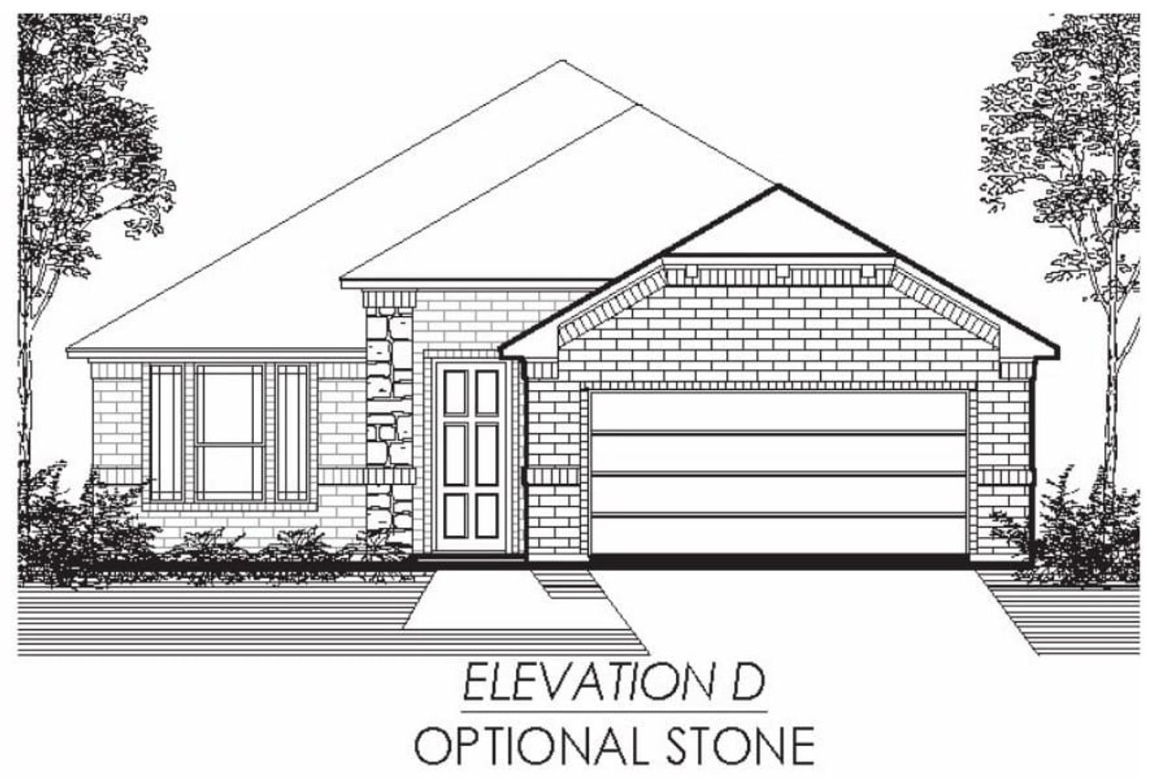 Representative rendering of the exterior for the The Poppy by Lillian Custom Homes (Image 2).