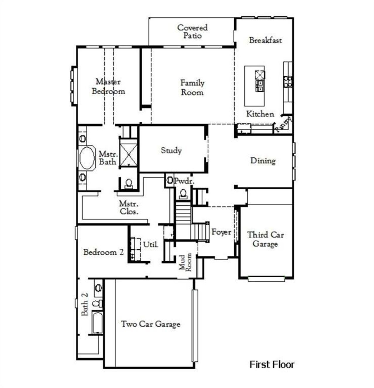 2D floor plan layout of this home in The Homestead, Rockwall, TX (Image 2). 2D floor plan layout of this home in The Homestead, Rockwall, TX (Image 2).