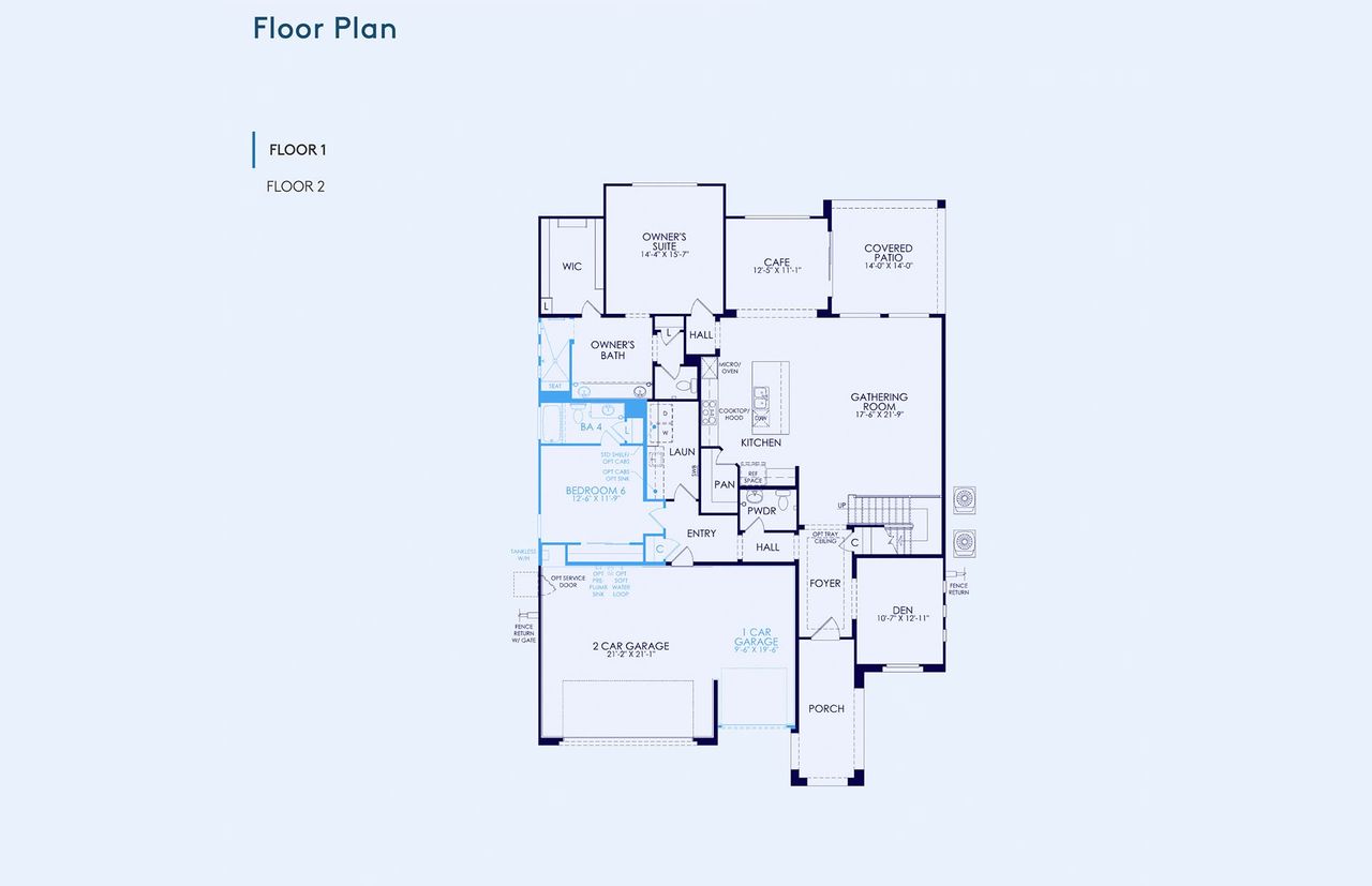 2D floor plan layout of this home in Harvest - Enchantment Series, Queen Creek, AZ (Image 2). 2D floor plan layout of this home in Harvest - Enchantment Series, Queen Creek, AZ (Image 2).