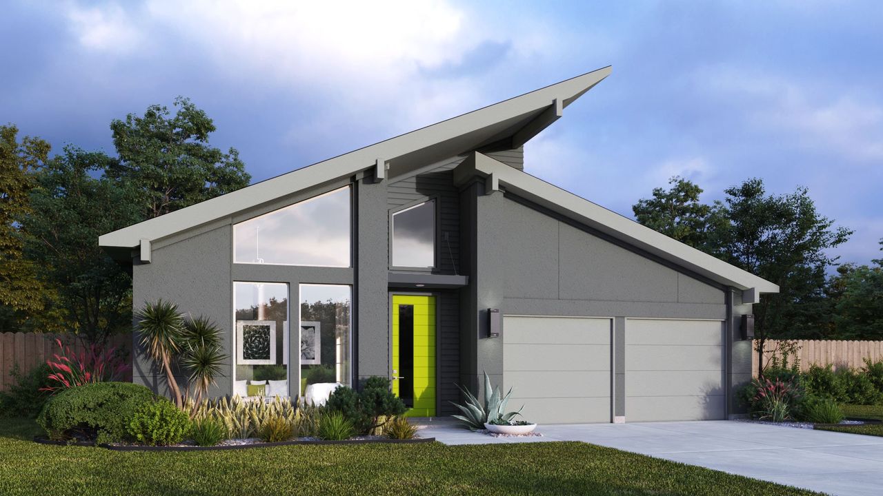 Representative exterior photo of a completed home built from the Design 2504E by Perry Homes in Vista Alta Del Veramendi, New Braunfels, TX (Image 2).