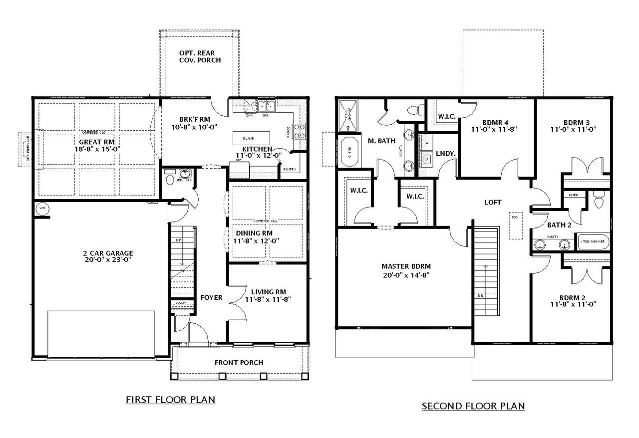 2D floor plan layout for the Edisto by Designer Homes of Georgia in Austin Heights, North Augusta, SC (Image 2).
