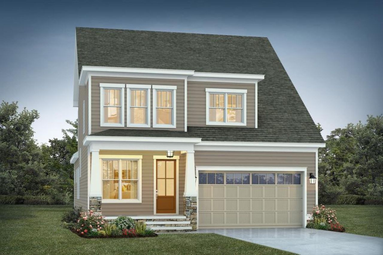 Representative exterior photo of a completed home built from the Columbia by Homes by Dickerson in Wendell Falls, Wendell, NC (Image 2). Representative exterior photo of a completed home built from the Columbia by Homes by Dickerson in Wendell Falls, Wendell, NC (Image 2).