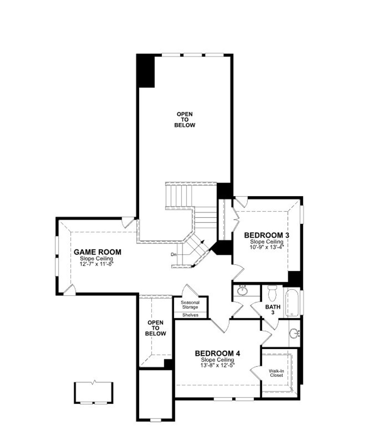 2D floor plan layout of this home in Veranda: Premier, San Antonio, TX (Image 2).