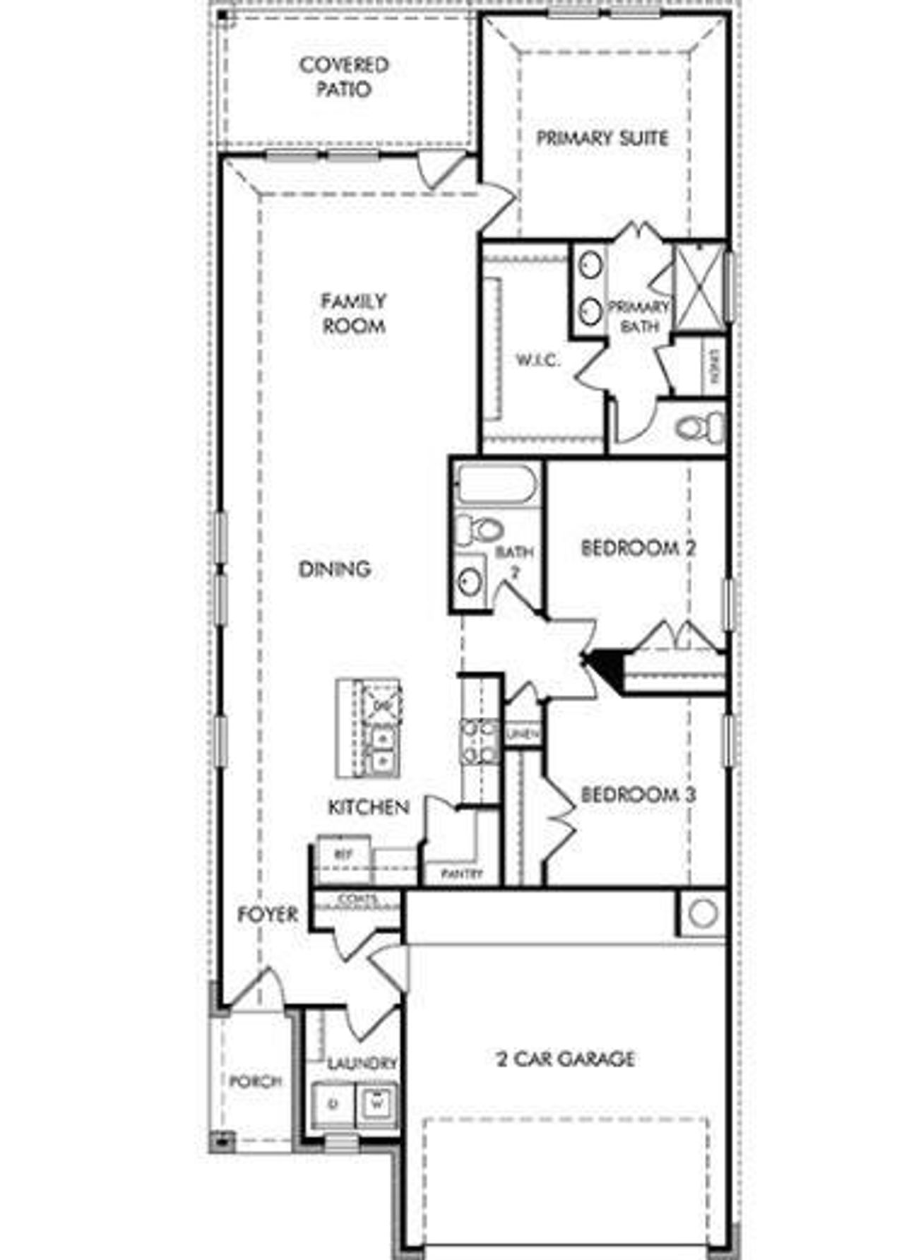 2D floor plan layout of this home in , Waller, TX (Image 2).