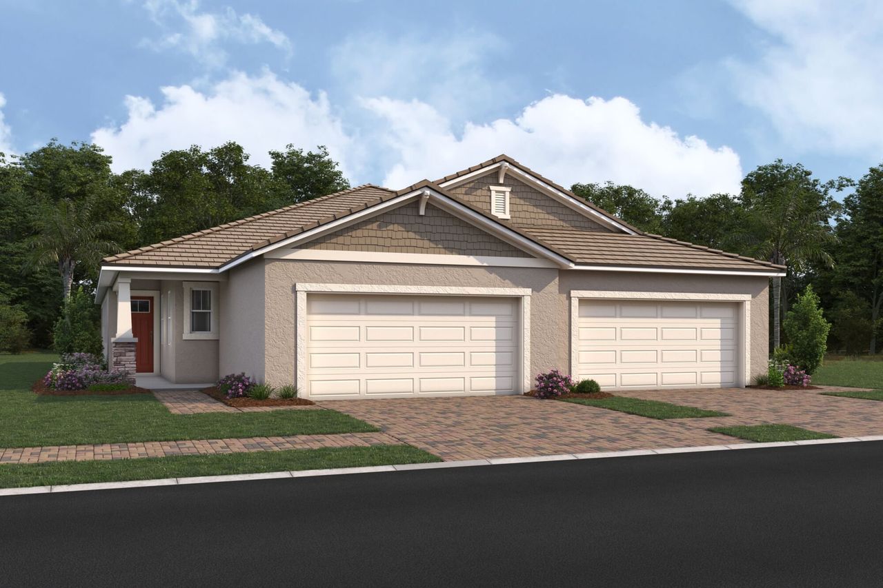 Representative exterior photo of a completed home built from the Vallarta by Mattamy Homes in Bonavie Cove, Fort Myers, FL (Image 2).