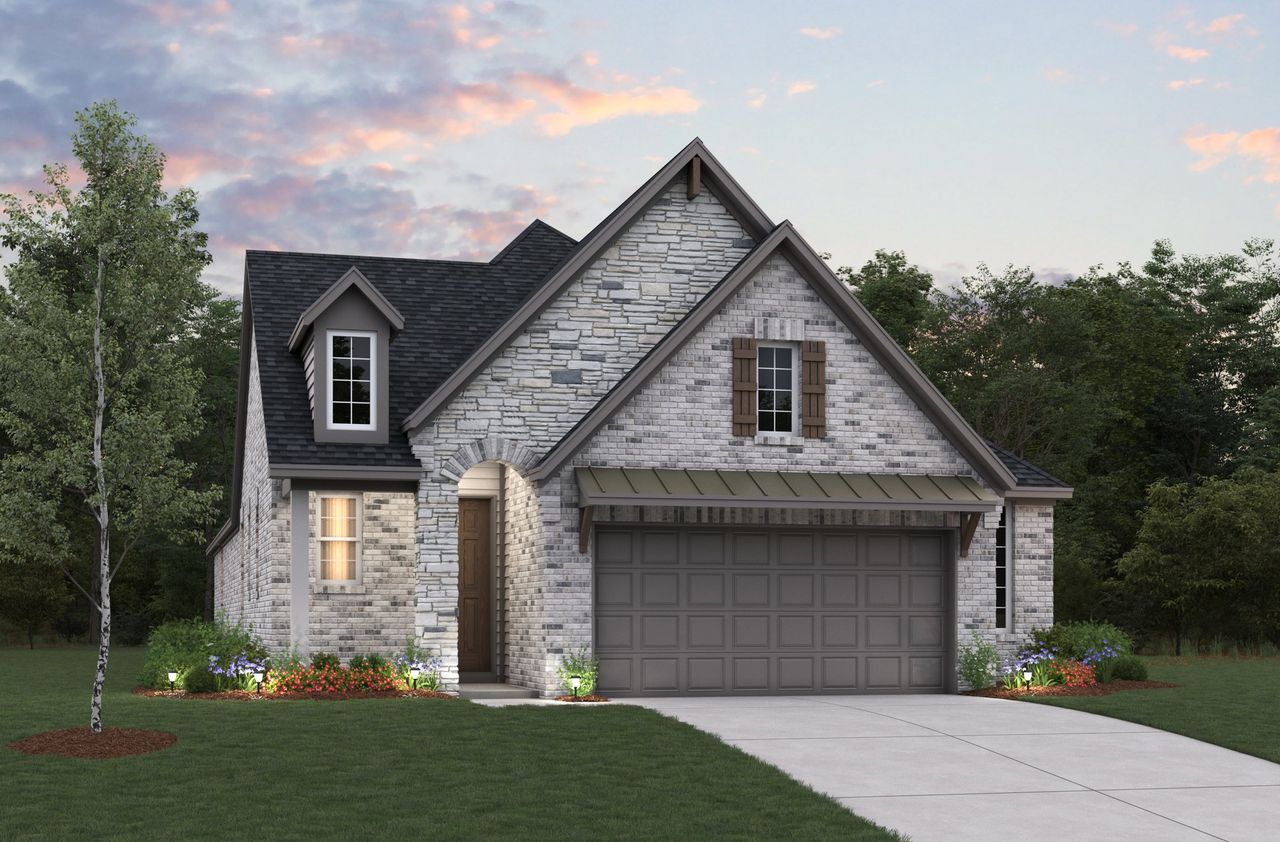 Representative exterior photo of a completed home built from the Marshfield by Beazer Homes in Arabella on the Prairie: Signature Collection, Richmond, TX (Image 2). Representative exterior photo of a completed home built from the Marshfield by Beazer Homes in Arabella on the Prairie: Signature Collection, Richmond, TX (Image 2).