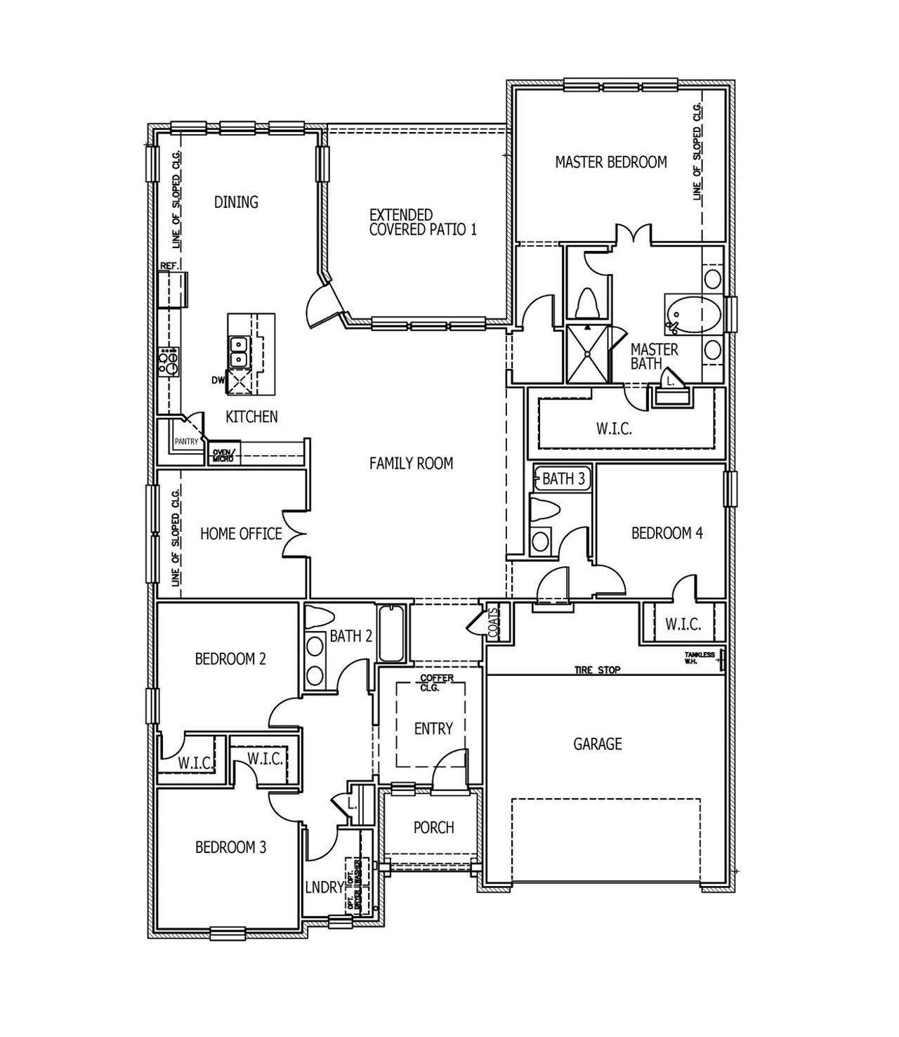 2D floor plan layout of this home in The Colony, Bastrop, TX (Image 2).