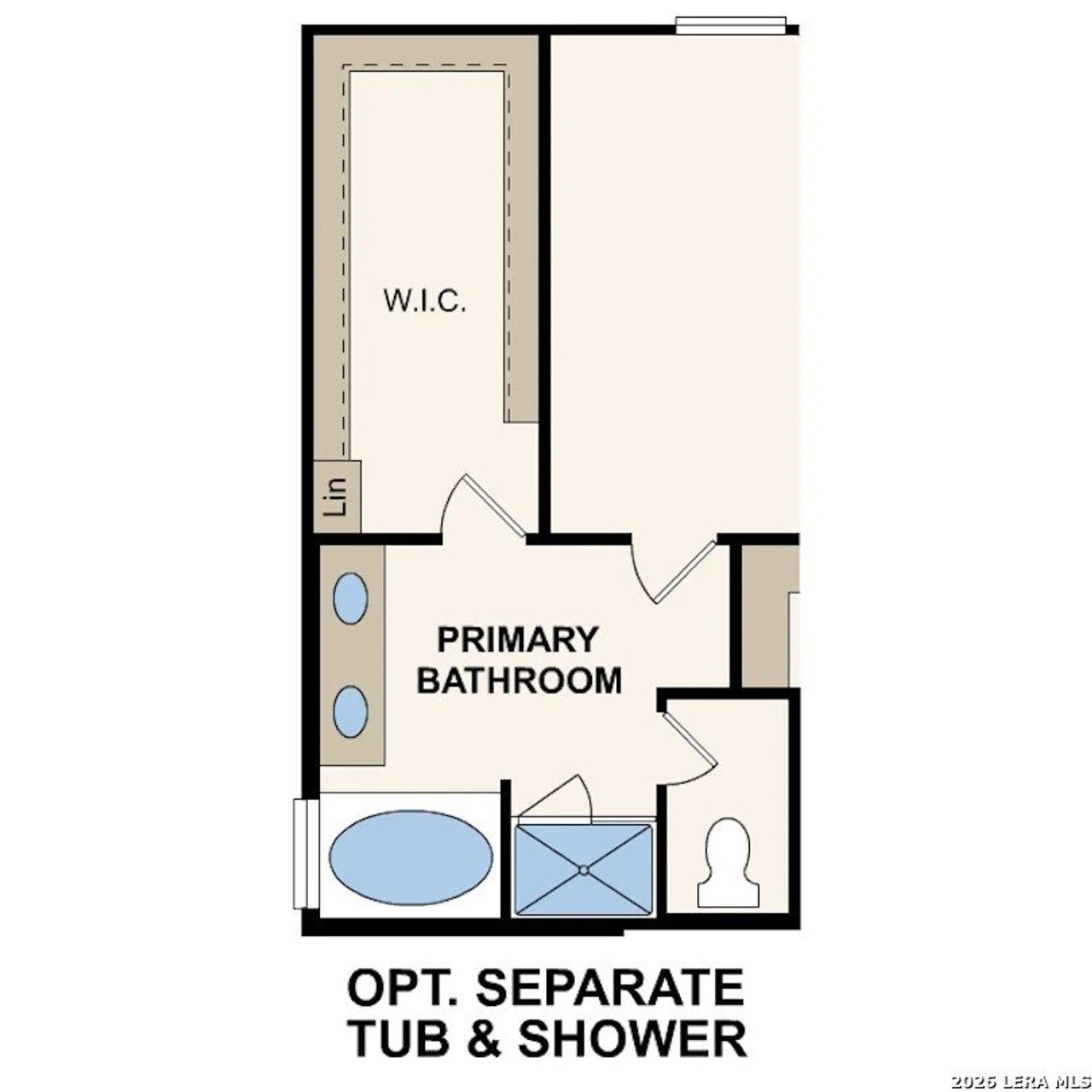2D floor plan layout of this home in Cinco Lakes, San Antonio, TX (Image 2).
