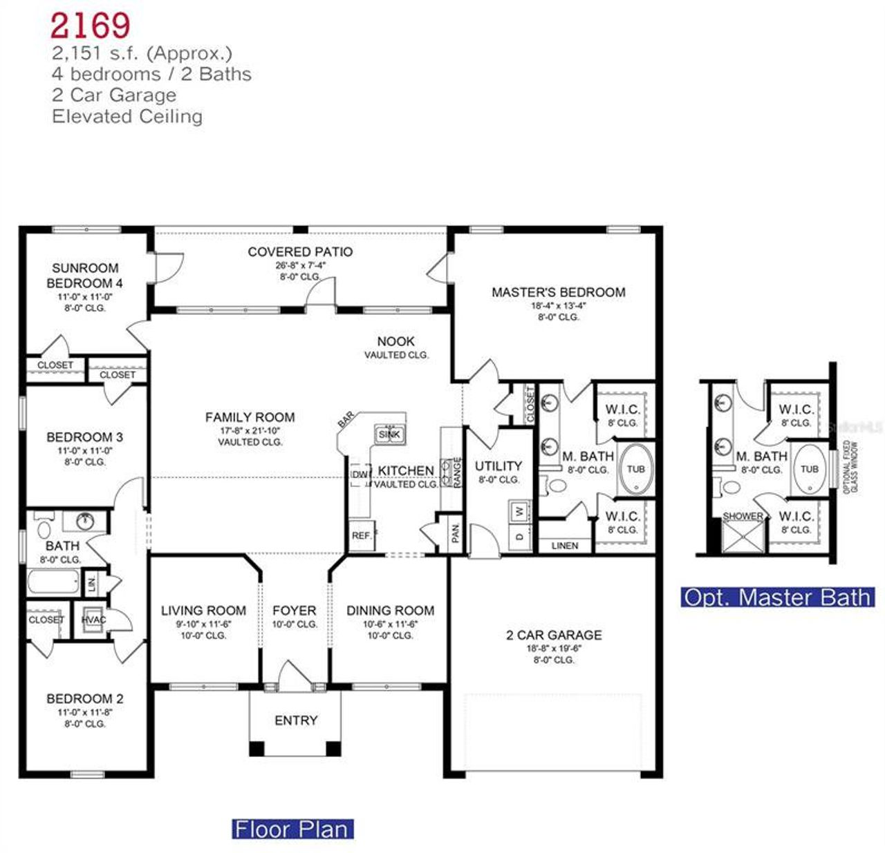 2D floor plan layout of this home in , Port Charlotte, FL (Image 2).