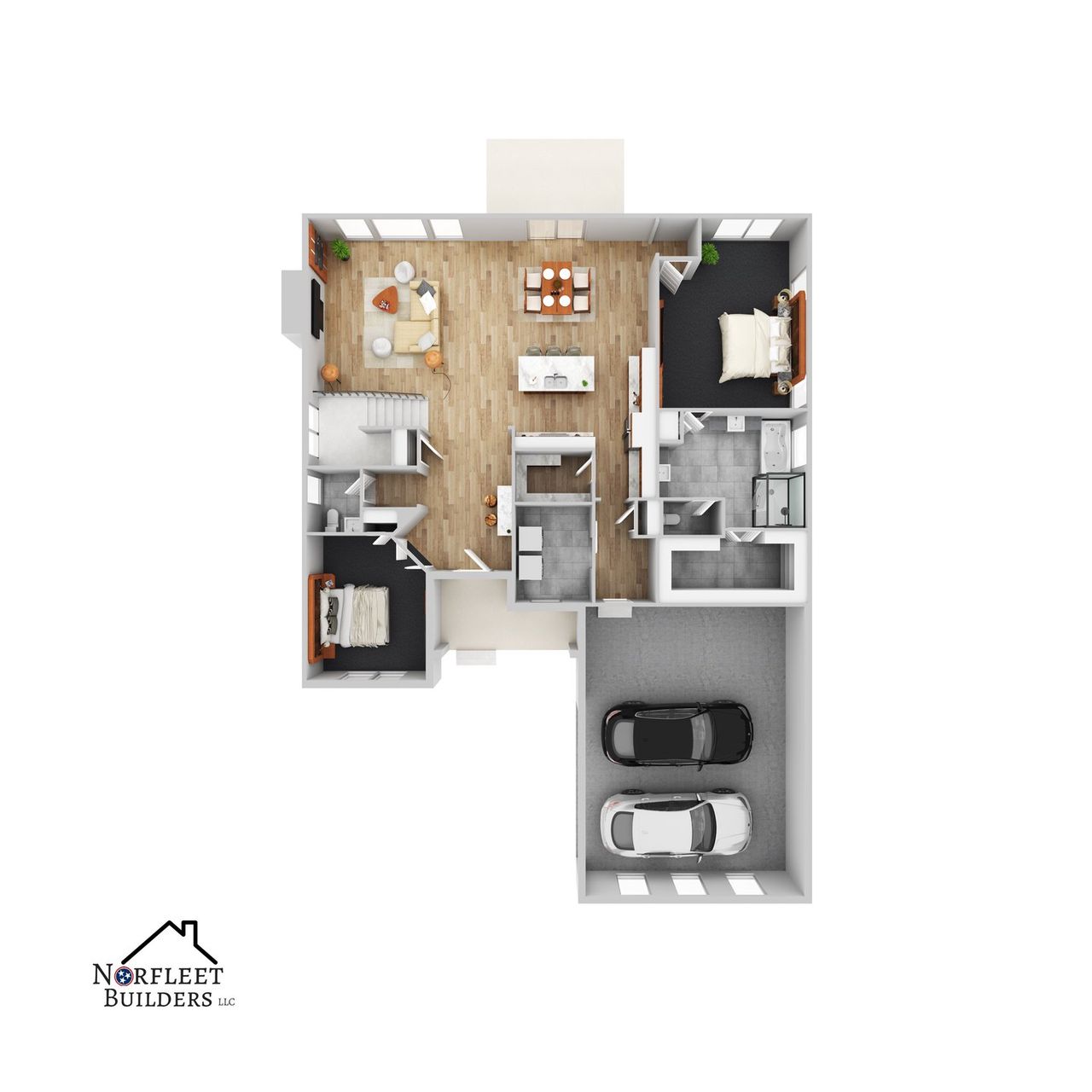 2D floor plan layout of this home in Cambria, White House, TN (Image 2).