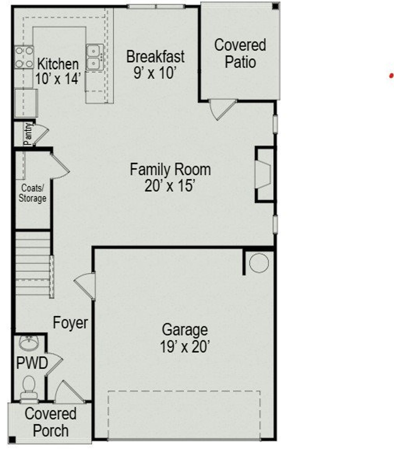 2D floor plan layout of this home in Winston Place, Gallatin, TN (Image 2).