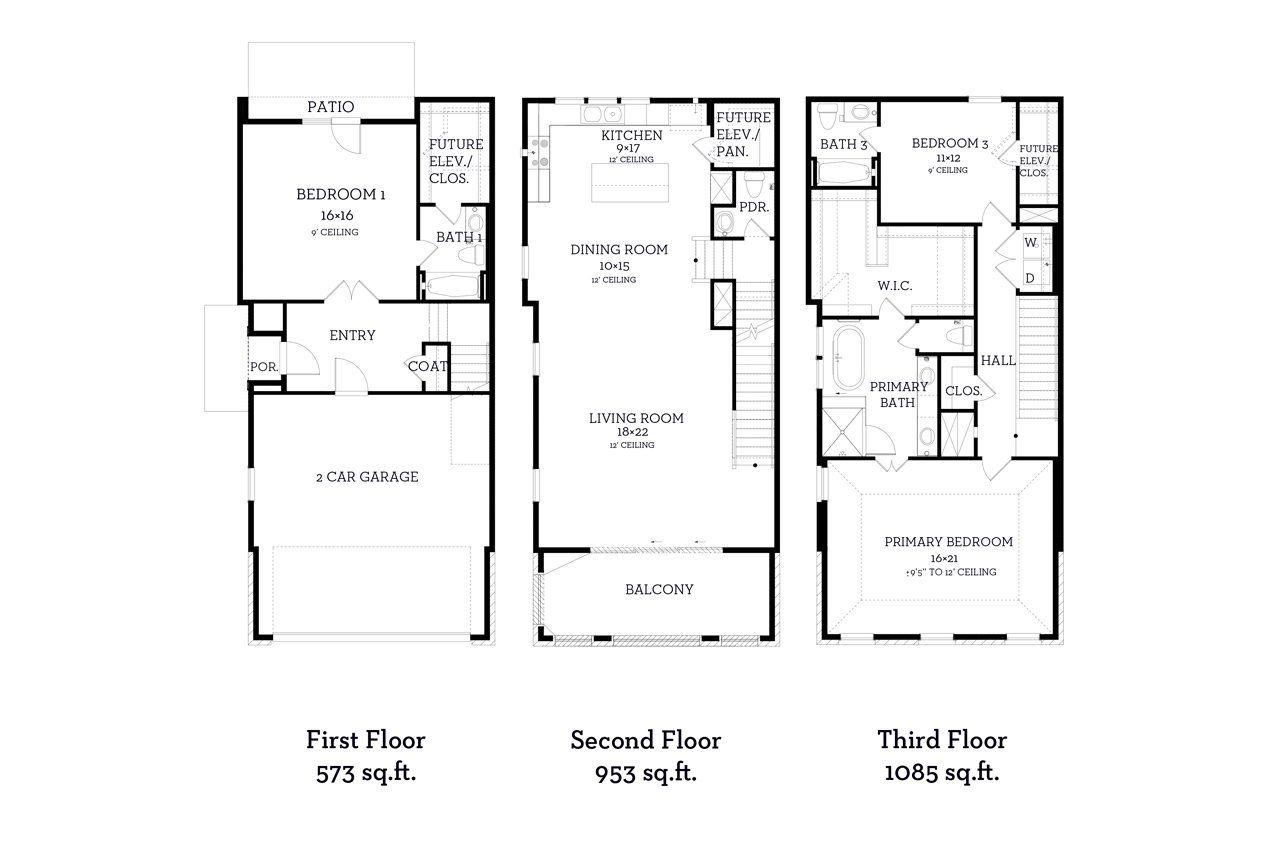 2D floor plan layout of this home in Cottage Grove Lake Phase 2, Houston, TX (Image 2).