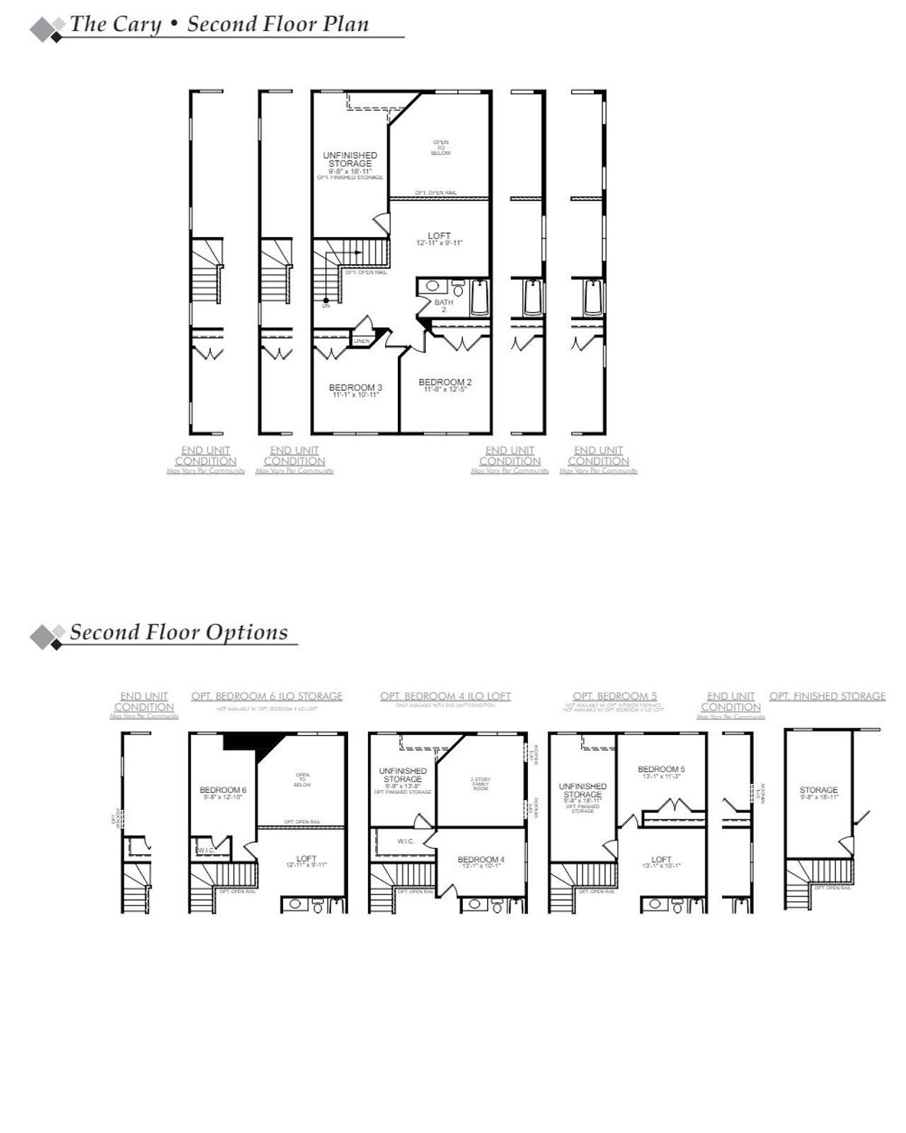 2D floor plan layout of this home in Harrisburg Village Townhomes, Harrisburg, NC (Image 2).