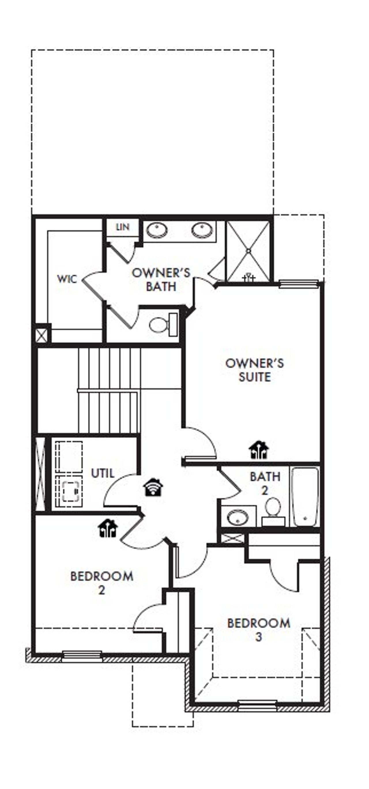 2D floor plan layout of this home in Sanger Circle, Sanger, TX (Image 2).