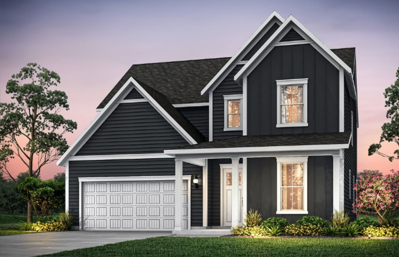 Front exterior of a new home in Glenview Farms, Murfreesboro, TN, highlighting curb appeal (Image 2).