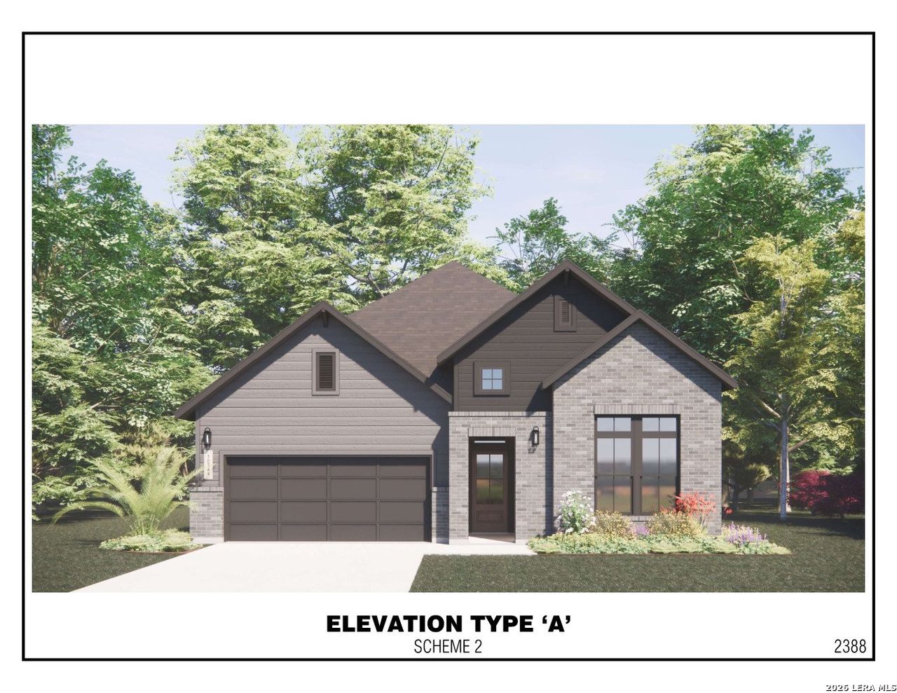 Exterior rendering of this home design in , Mico, TX (Image 2).
