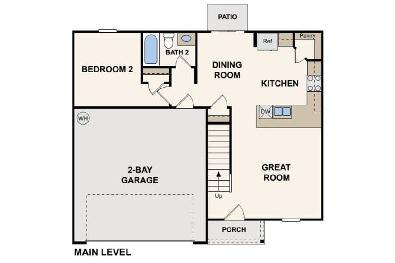2D floor plan layout of this home in Olivia Estates, Chesnee, SC (Image 2). 2D floor plan layout of this home in Olivia Estates, Chesnee, SC (Image 2).