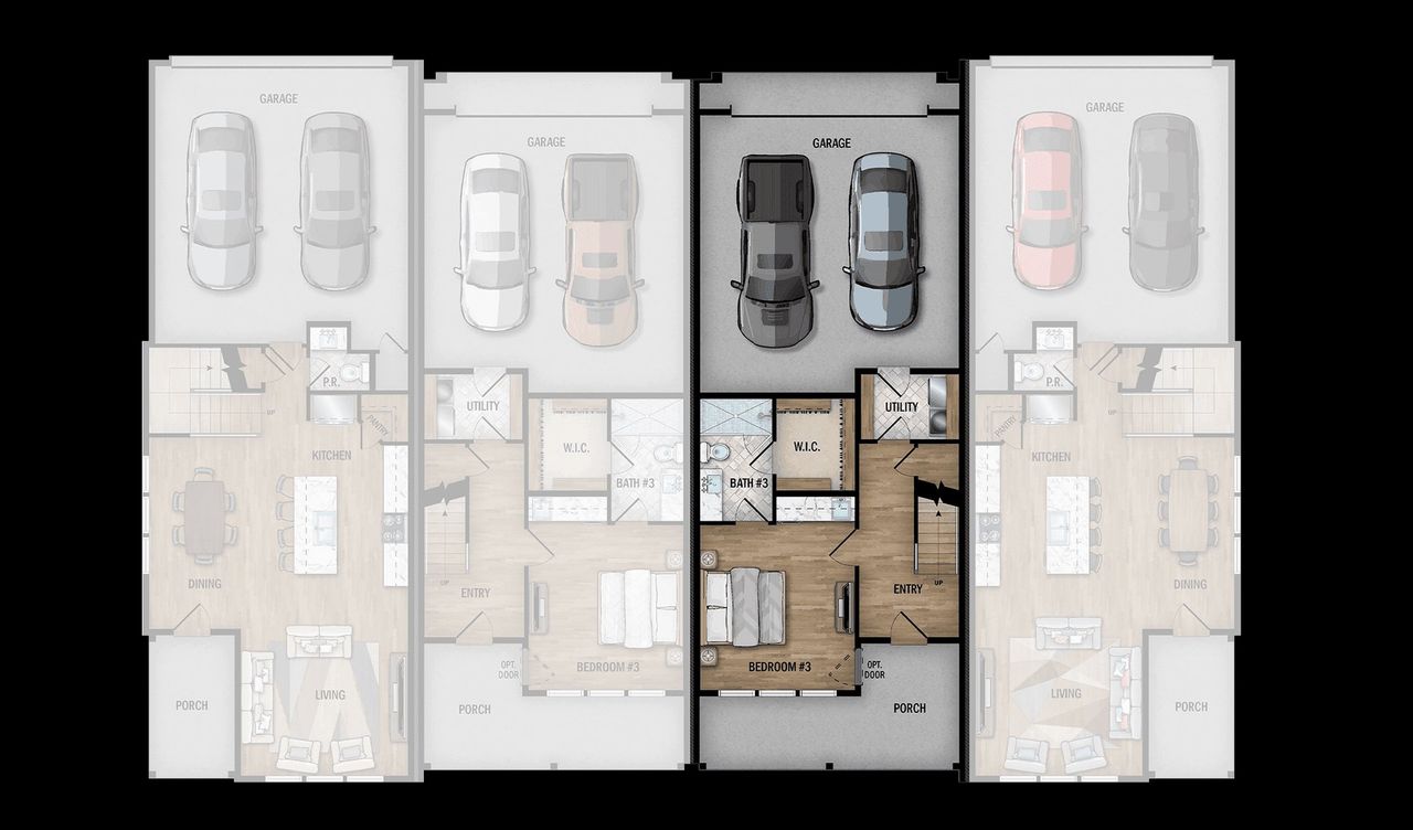 2D floor plan layout for the San José B by Wes Peoples Homes in Victoria Commons, San Antonio, TX (Image 2).