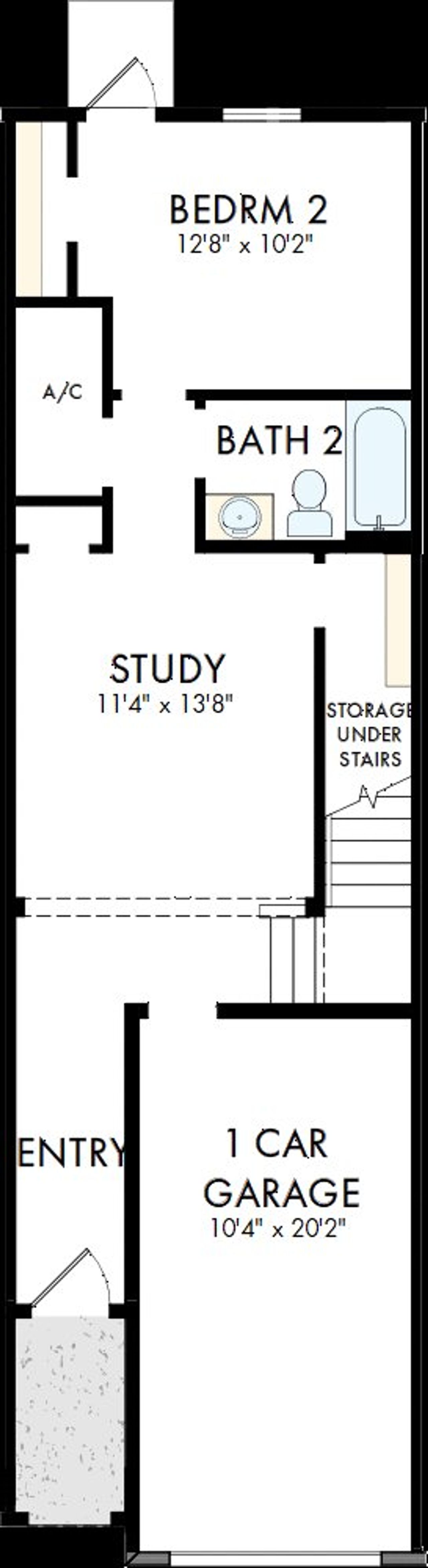 2D floor plan layout of this home in Preserve at The Cays – The Driftwood Series, Daytona Beach, FL (Image 2). 2D floor plan layout of this home in Preserve at The Cays – The Driftwood Series, Daytona Beach, FL (Image 2).