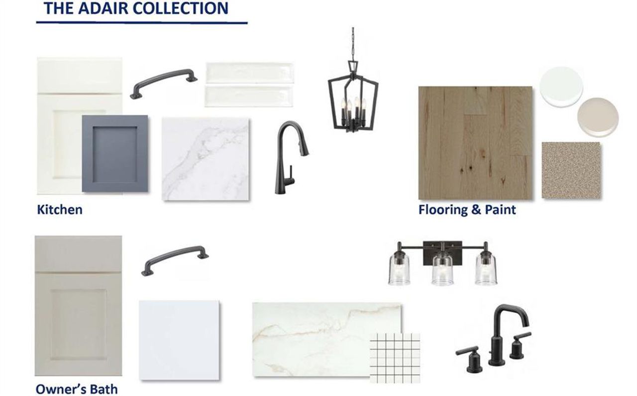 Sample of building materials used in homes in Meadow Brook Farms, Cumming (Image 2).