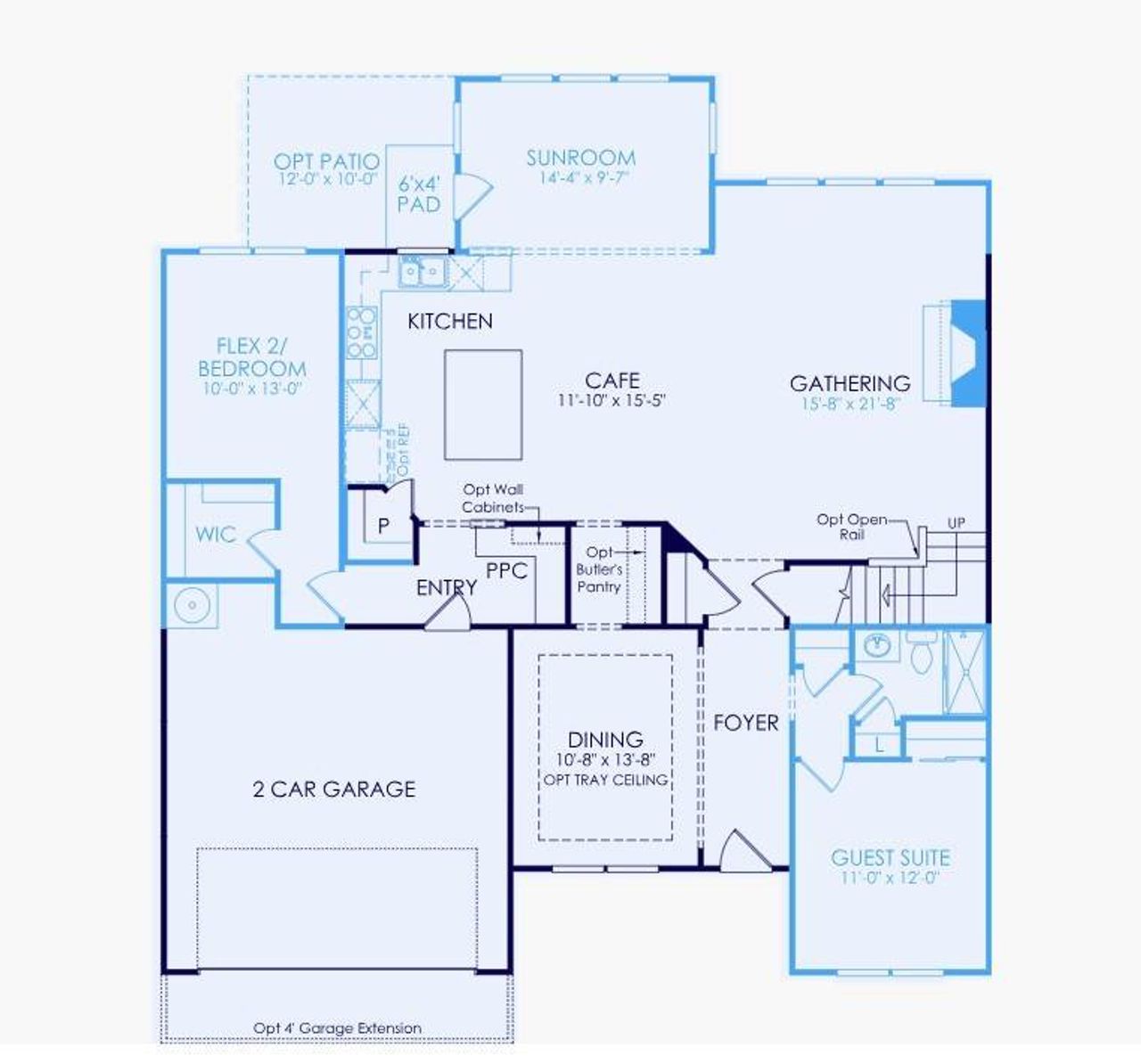 2D floor plan layout of this home in Rose Creek, Cumming, GA (Image 2). 2D floor plan layout of this home in Rose Creek, Cumming, GA (Image 2).