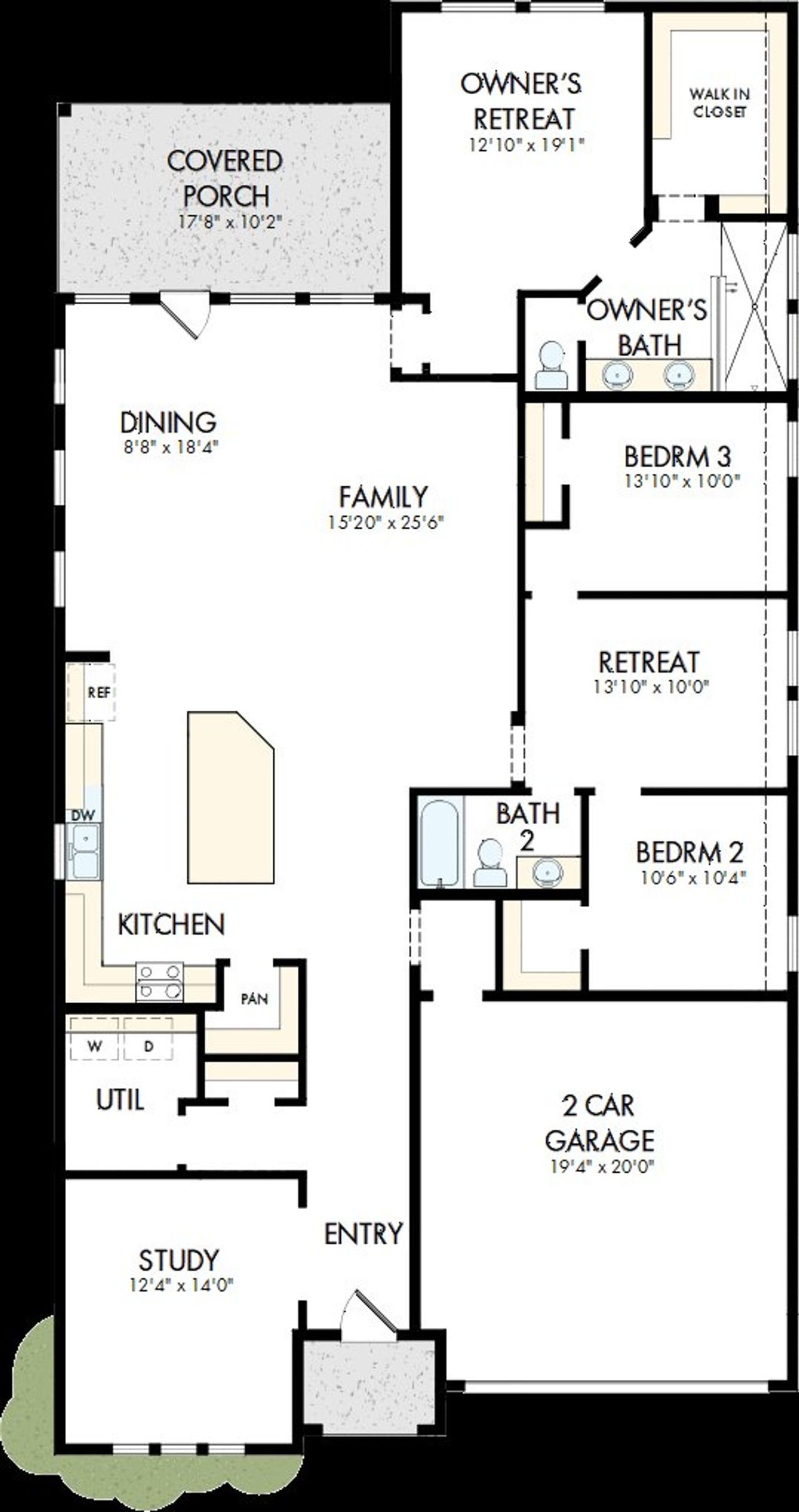 2D floor plan layout of this home in Flat Creek, Castroville, TX (Image 2). 2D floor plan layout of this home in Flat Creek, Castroville, TX (Image 2).
