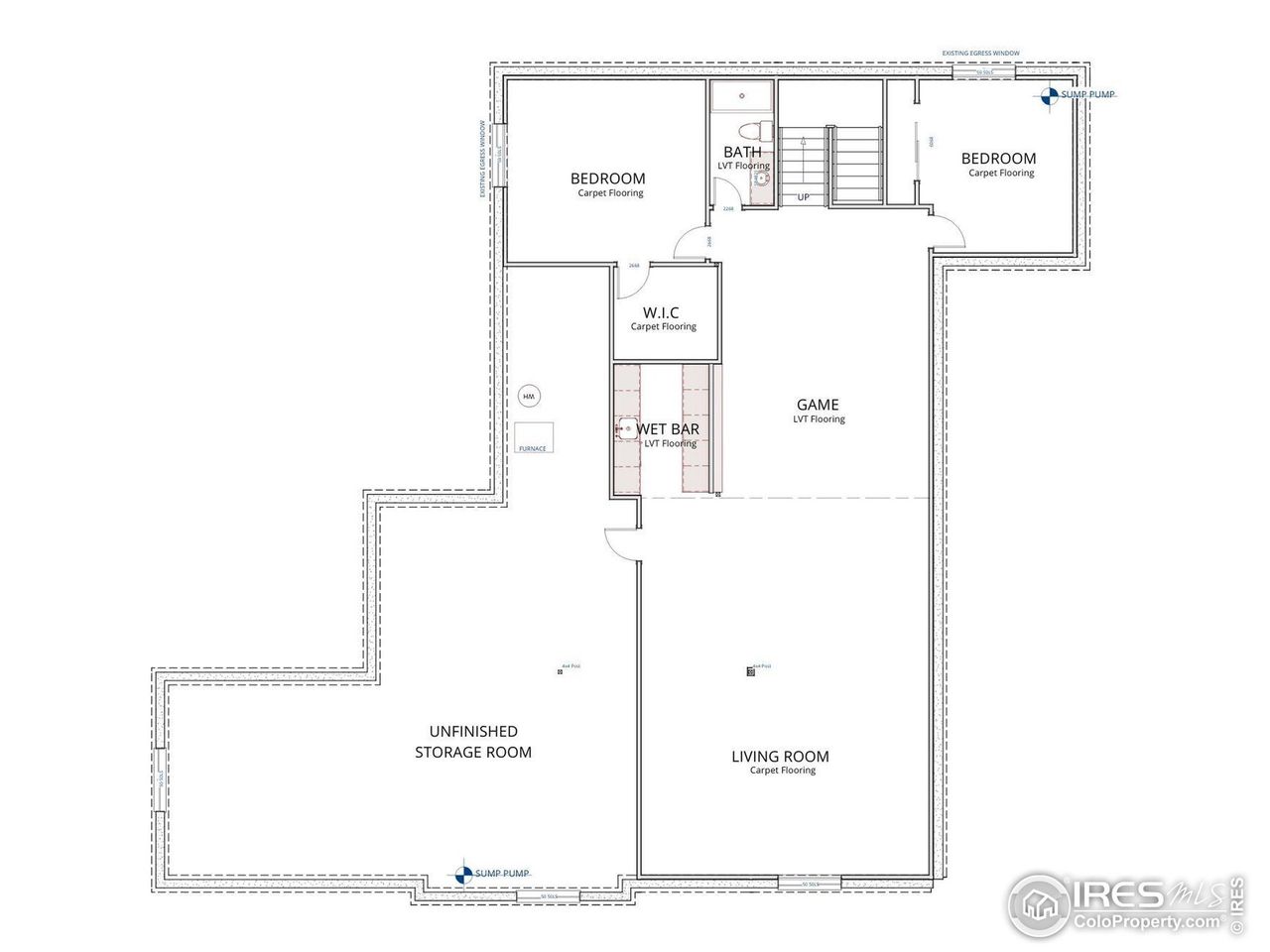 2D floor plan layout of this home in , Arvada, CO (Image 2).