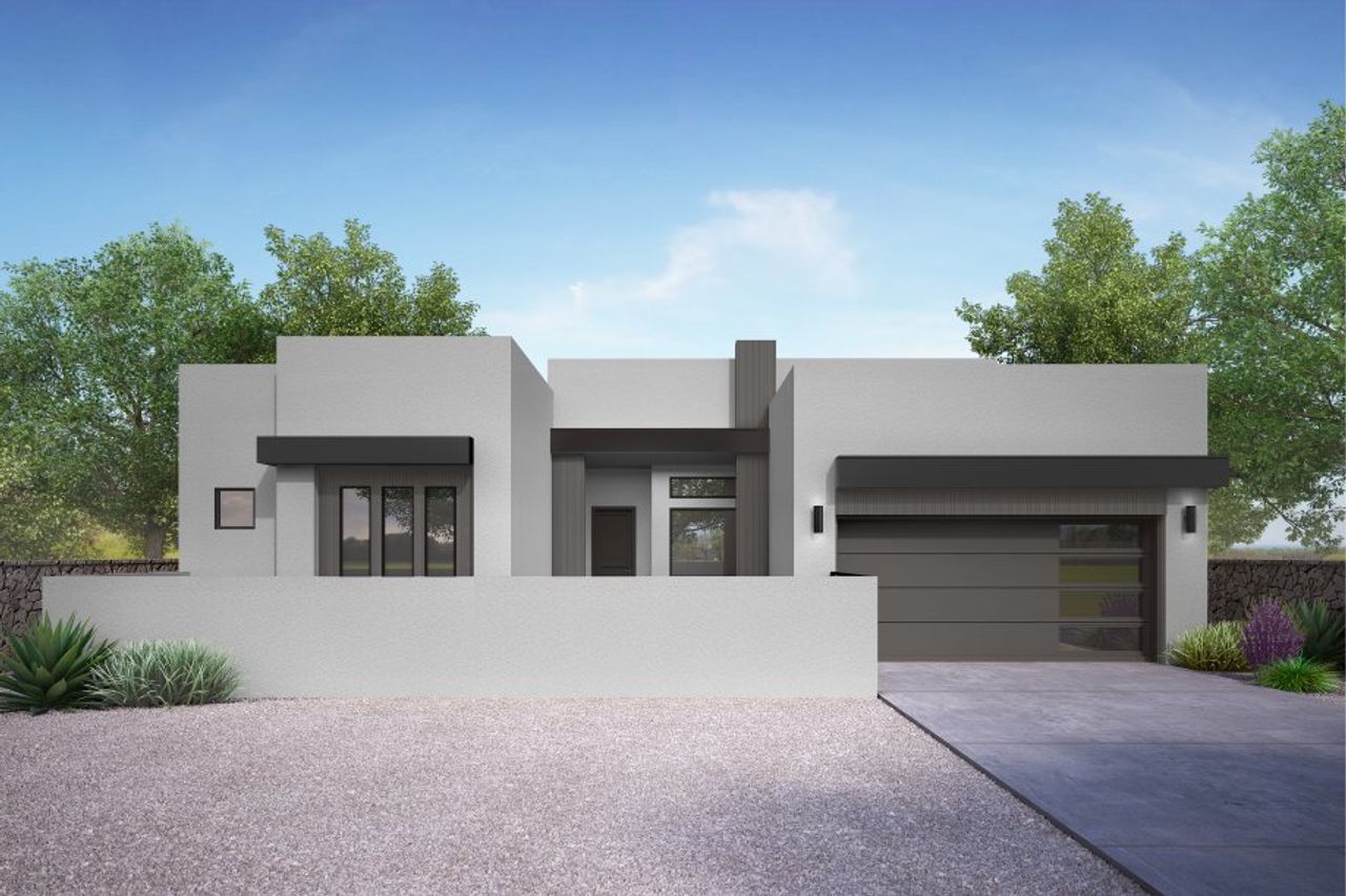 Representative exterior photo of a completed home built from the Cypress Point by LEH. Homes in Painted Sky, El Paso, TX (Image 2). Representative exterior photo of a completed home built from the Cypress Point by LEH. Homes in Painted Sky, El Paso, TX (Image 2).