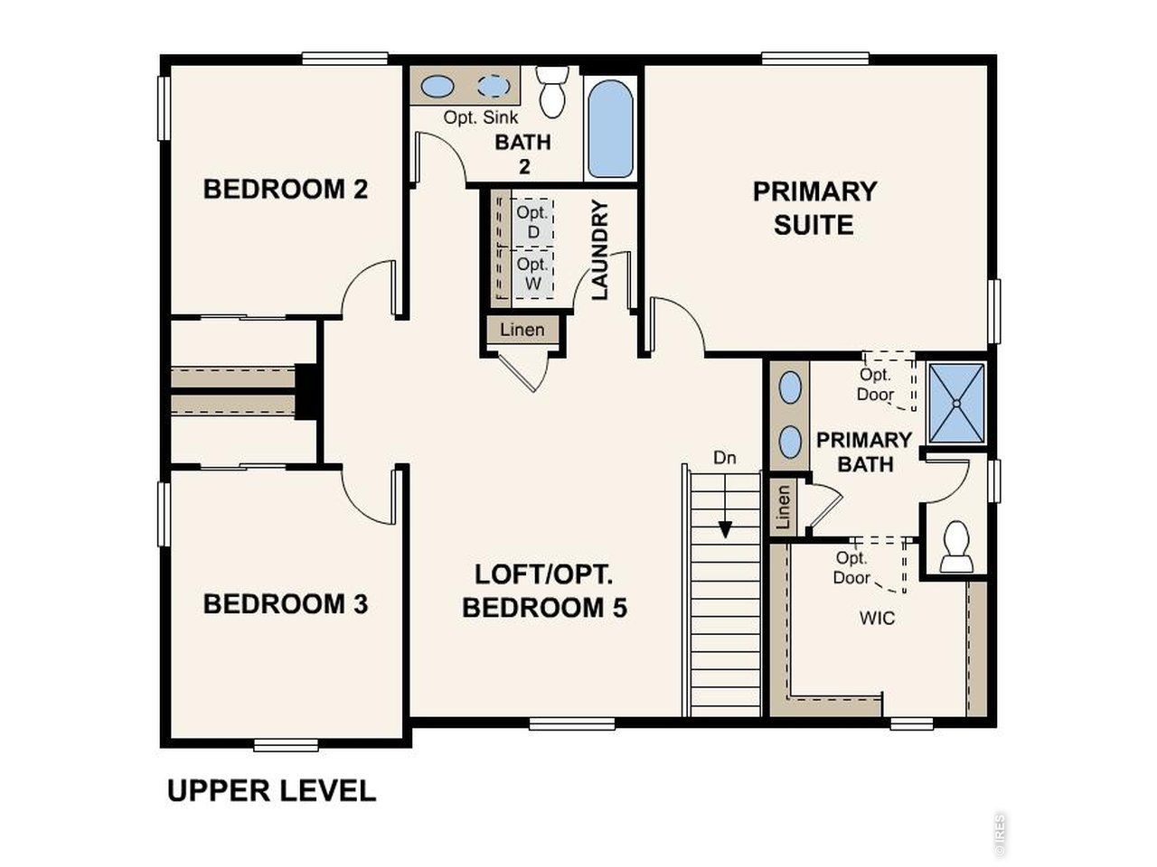 2D floor plan layout of this home in The Overlook at Johnstown Farms, Johnstown, CO (Image 2). 2D floor plan layout of this home in The Overlook at Johnstown Farms, Johnstown, CO (Image 2).