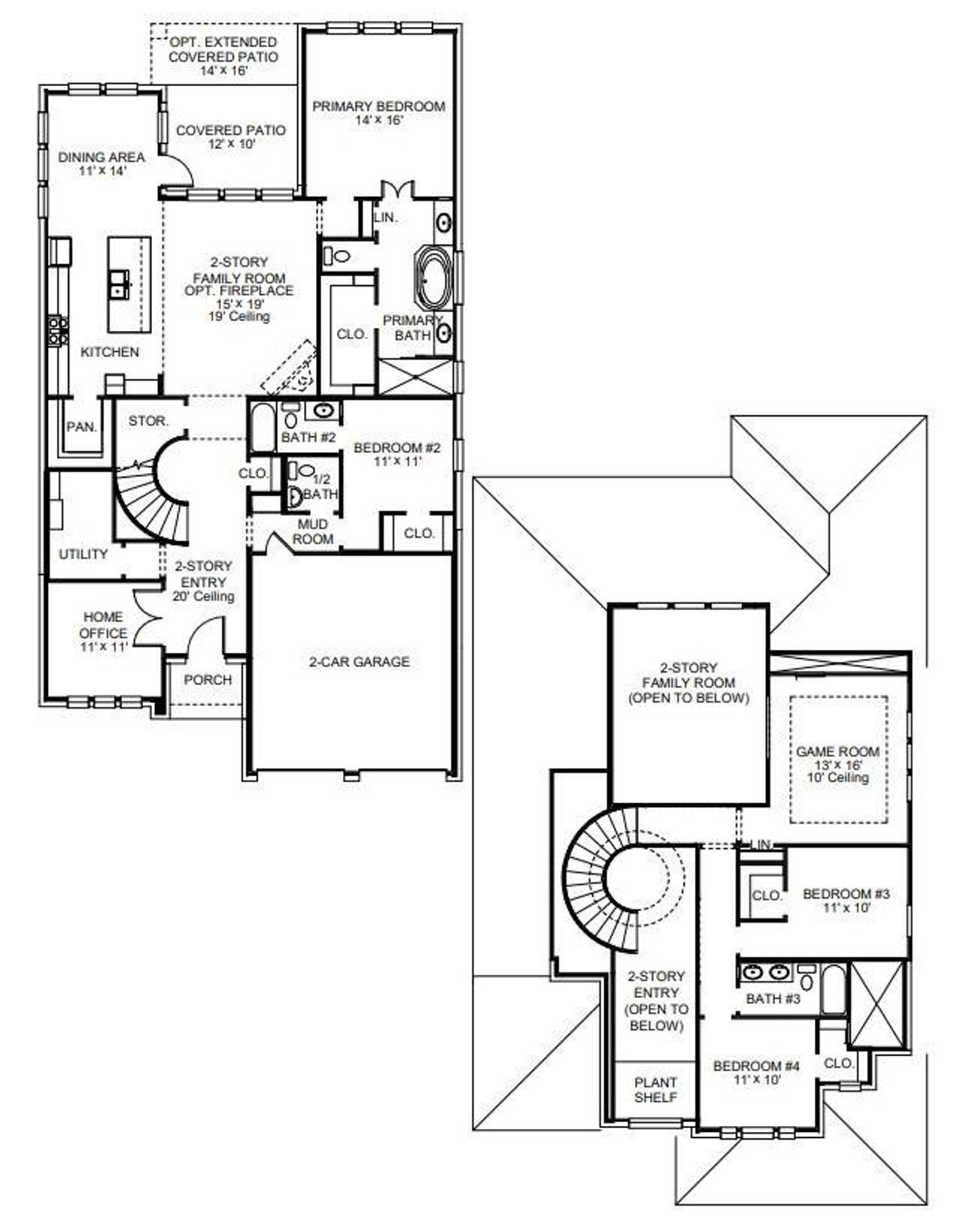 2D floor plan layout of this home in Revera, Richmond, TX (Image 2).