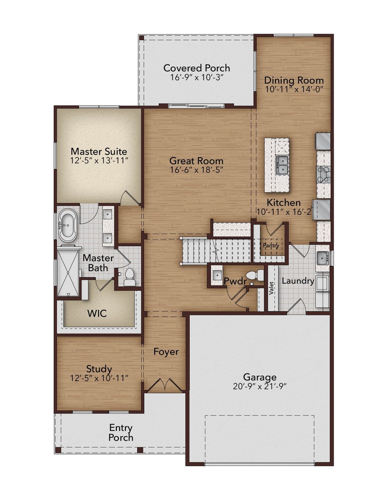 2D floor plan layout for the Edinburg by GW Homes in Laureate Village, Newberry, FL (Image 2). 2D floor plan layout for the Edinburg by GW Homes in Laureate Village, Newberry, FL (Image 2).