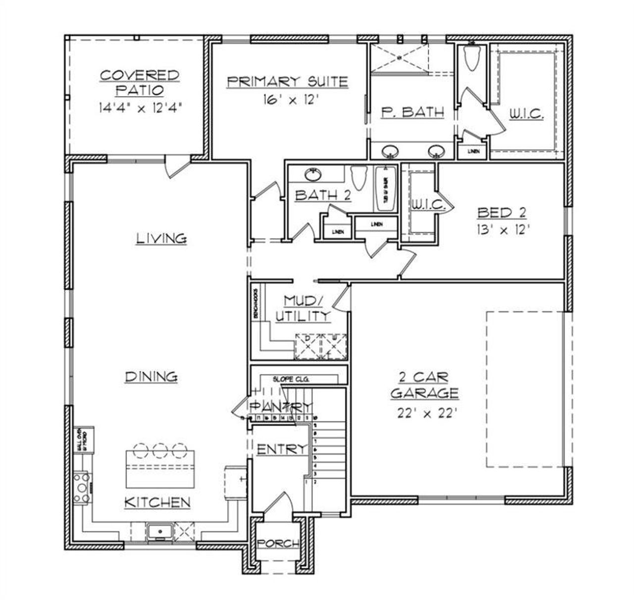 2D floor plan layout of this home in , Fort Worth, TX (Image 2).