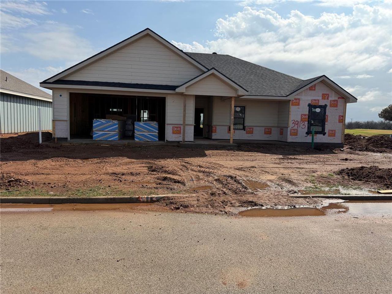 In-progress construction of a new home in , Abilene, TX (Image 2).
