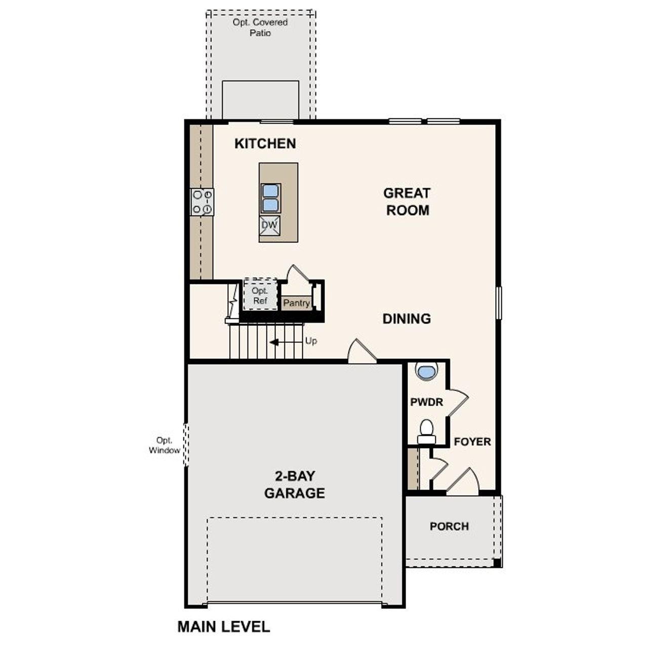 2D floor plan layout of this home in Legato, Commerce City, CO (Image 2).