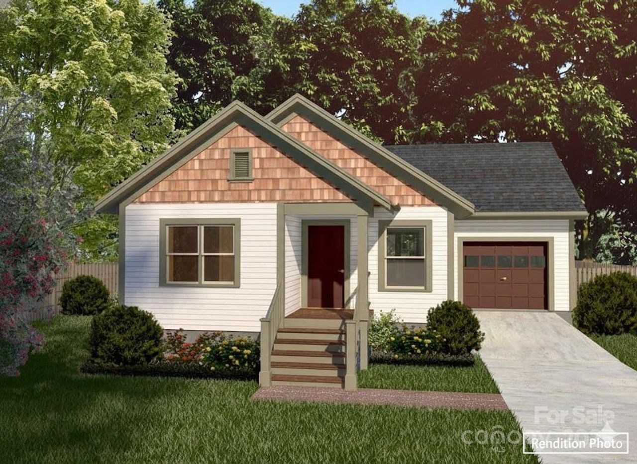 Front exterior of a new home in , Maggie Valley, NC, highlighting curb appeal (Image 2).