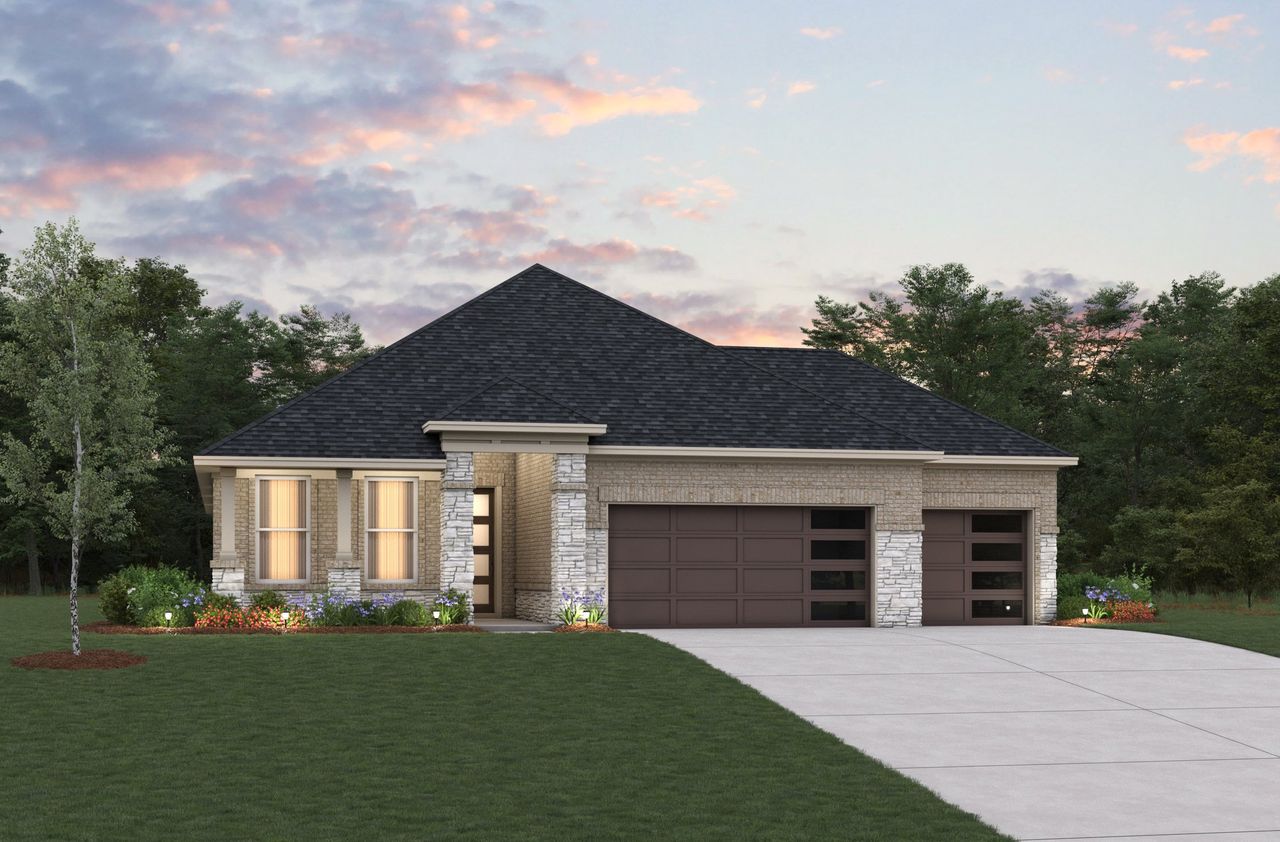 Representative exterior photo of a completed home built from the Cameron by Beazer Homes in Pinevale, Tomball, TX (Image 2).