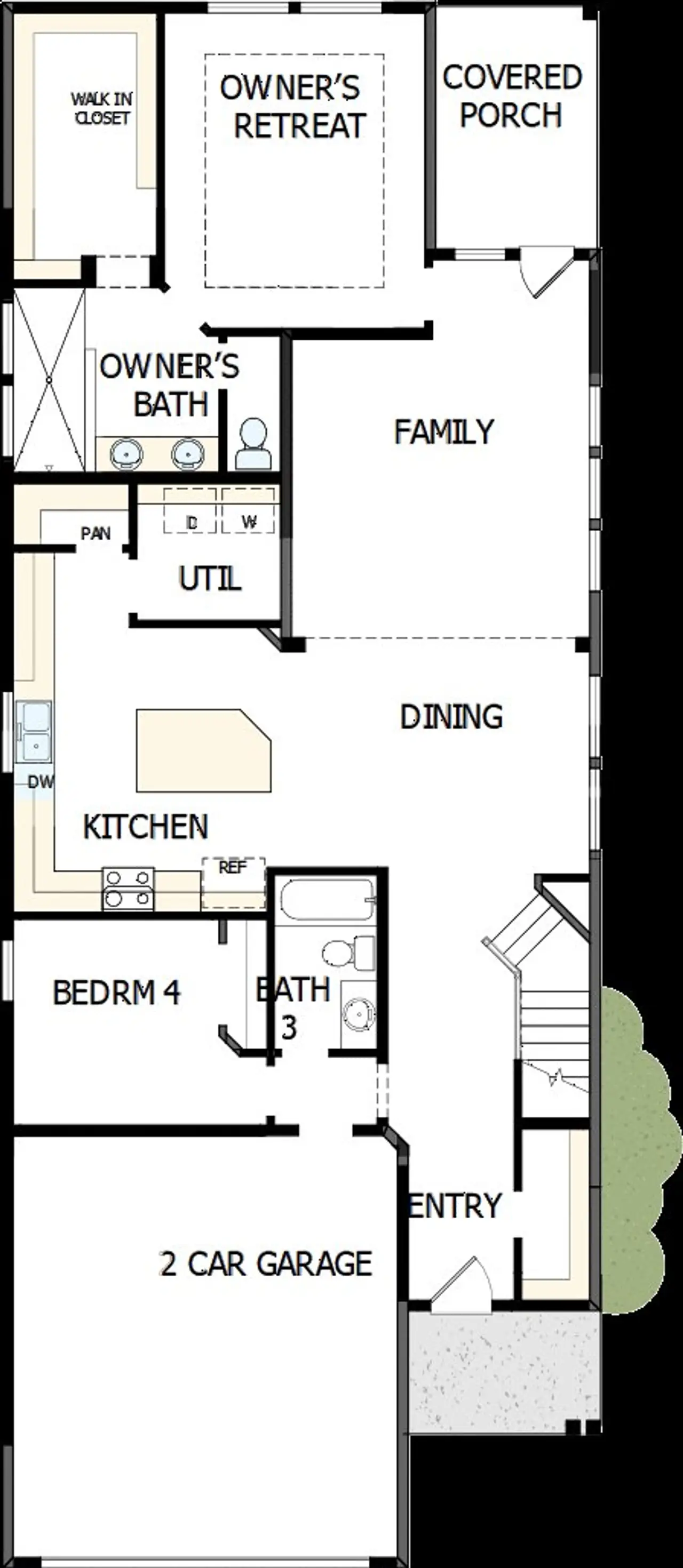 2D floor plan layout of this home in Mayfair - Select Garden Series, New Braunfels, TX (Image 2). 2D floor plan layout of this home in Mayfair - Select Garden Series, New Braunfels, TX (Image 2).