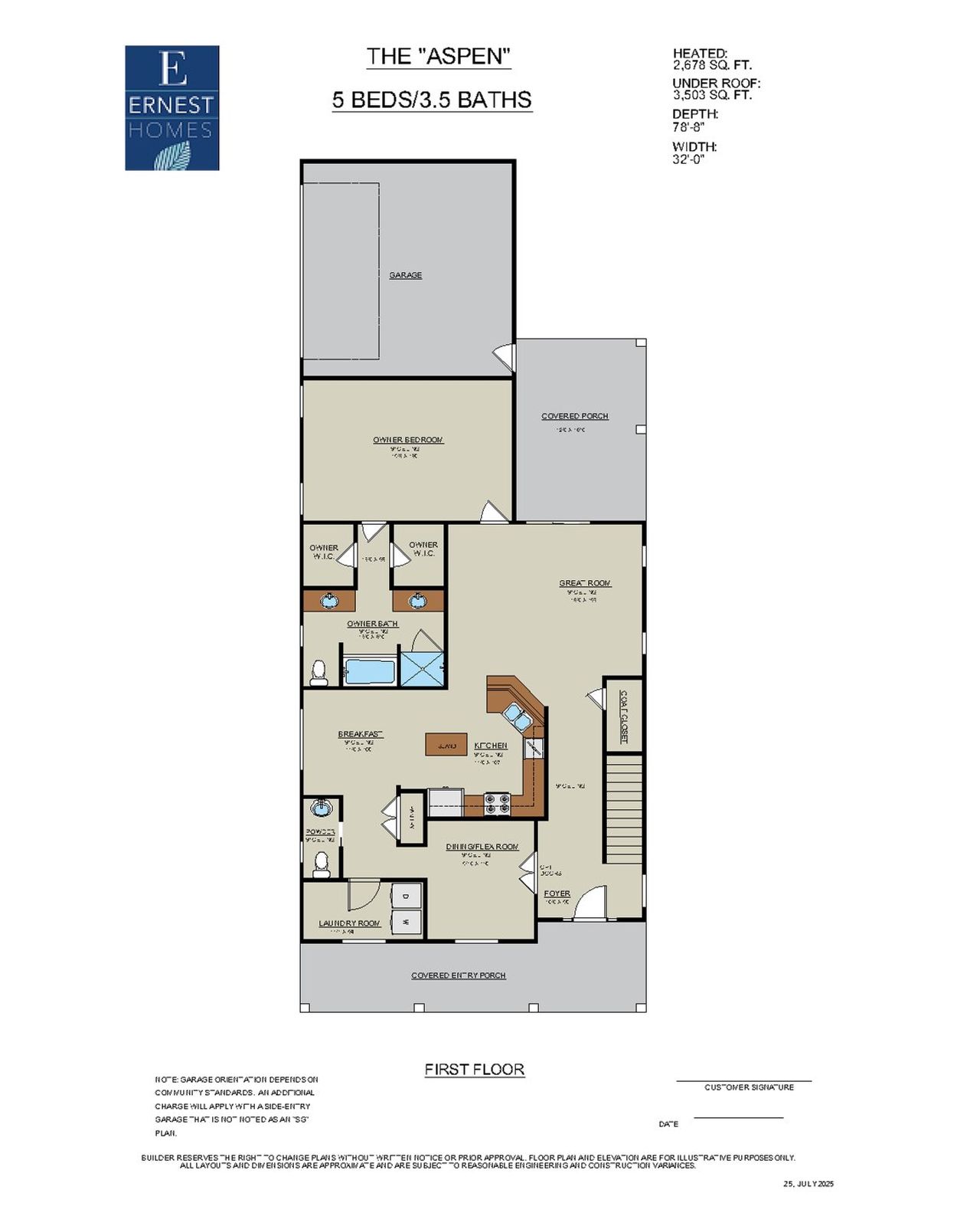 Aspen 1st floor plan