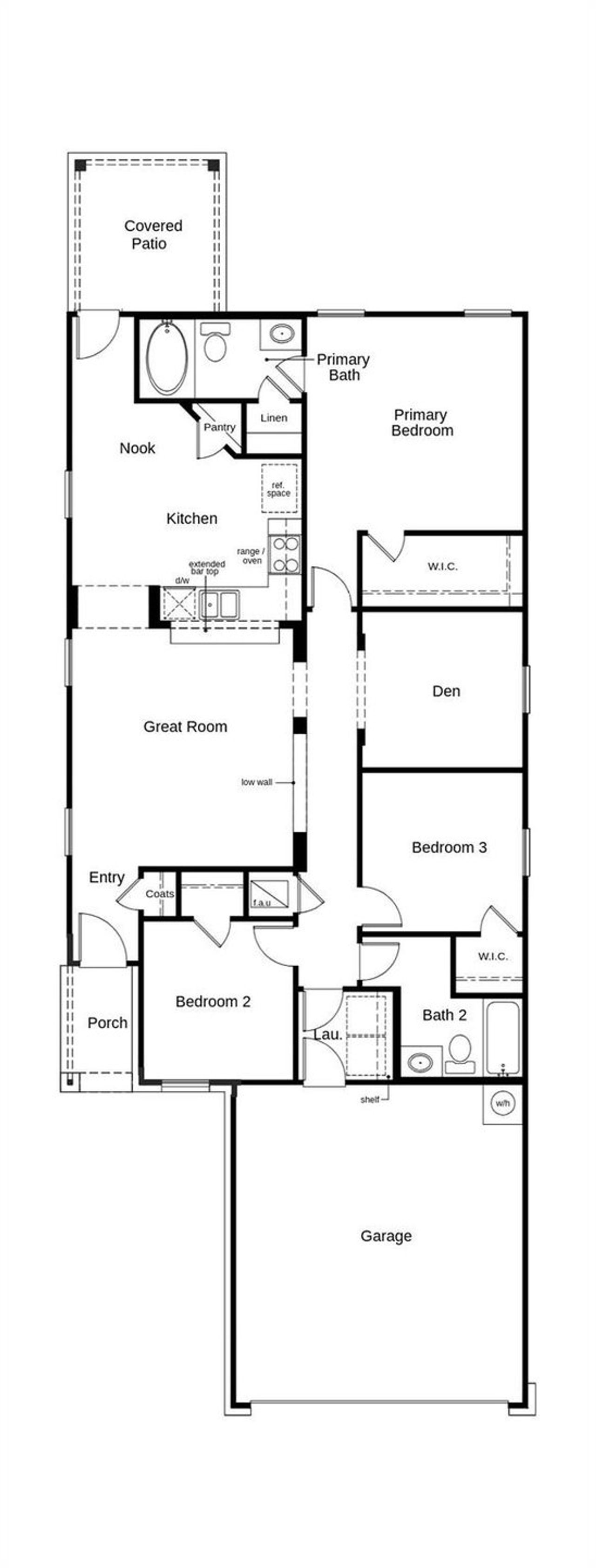 This floor plan features 3 bedrooms, 2 baths, and over 1,300 square feet of living space. This floor plan features 3 bedrooms, 2 baths, and over 1,300 square feet of living space.
