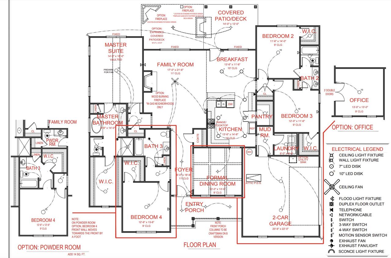 2D floor plan layout for the Brantley B by Jeff Lindsey Communities in Estates at Cedar Grove, Chattahoochee Hills, GA (Image 2).