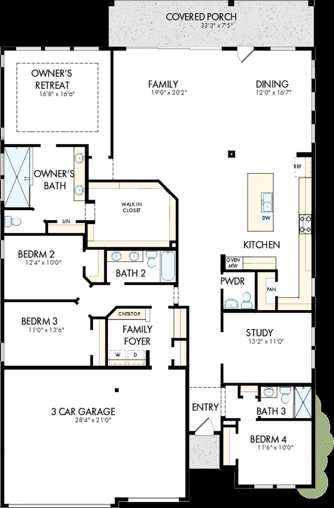 2D floor plan layout of this home in Briggs Ranch – Signature Legacy Series, San Antonio, TX (Image 2). 2D floor plan layout of this home in Briggs Ranch – Signature Legacy Series, San Antonio, TX (Image 2).