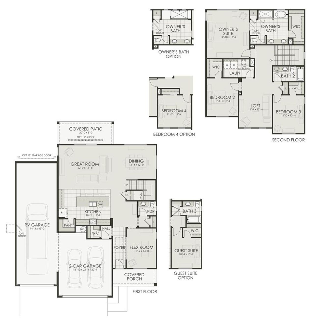 2D floor plan layout for the Plan 2686 by Homes by Towne in Laveen Vistas II, Phoenix, AZ (Image 2).