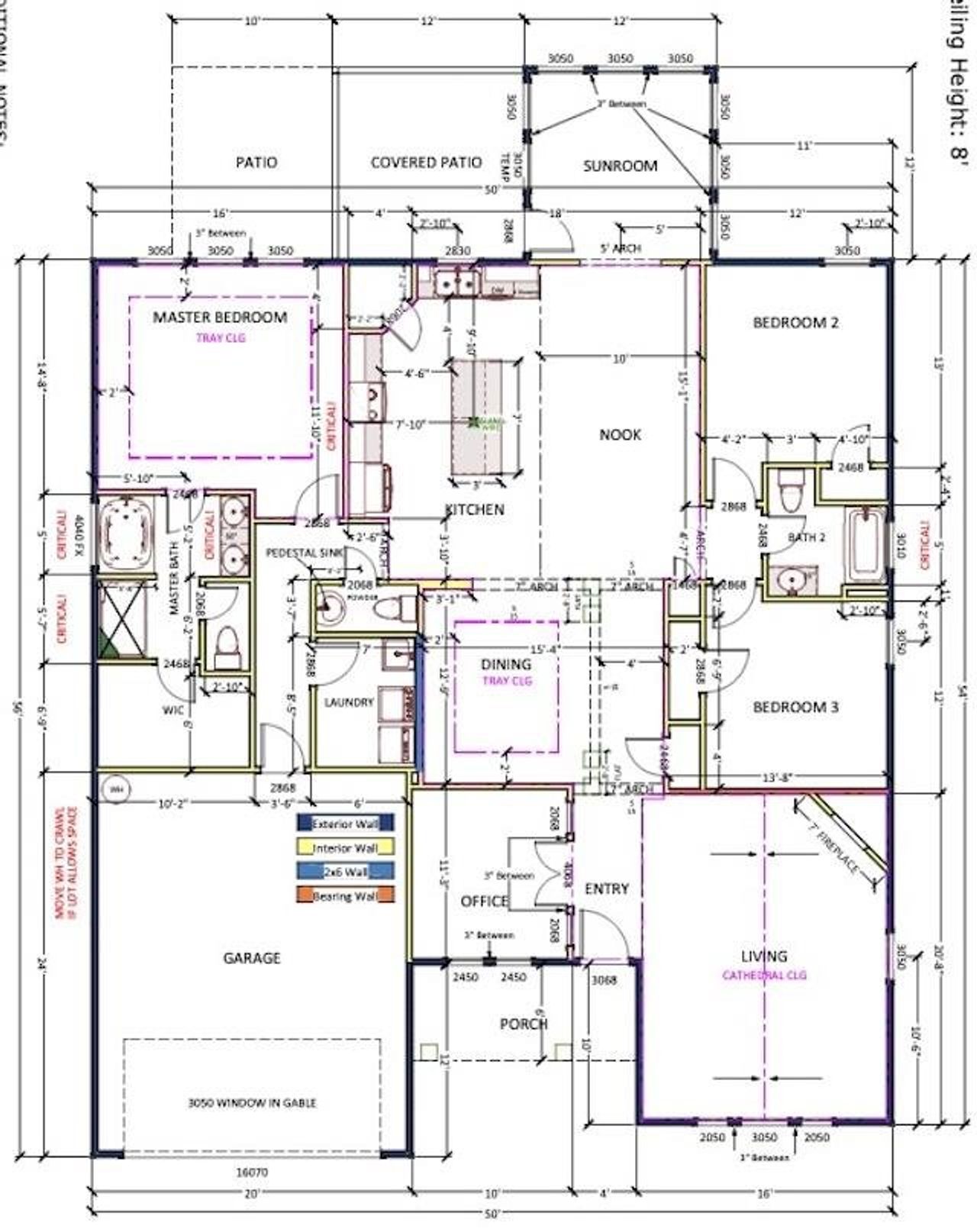 2D floor plan layout of this home in Mills Gin, Campobello, SC (Image 2).