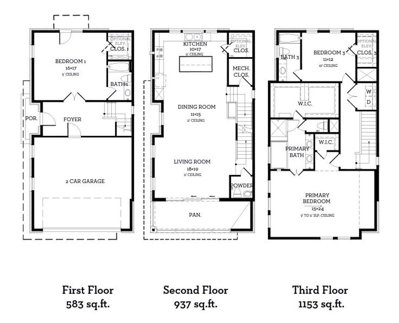 2D floor plan layout of this home in Sunridge, Austin, TX (Image 2).
