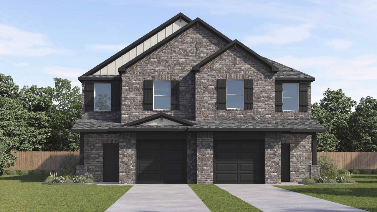 Representative exterior photo of a completed home built from the Alder by D.R. Horton in Elevon, Lavon, TX (Image 2).