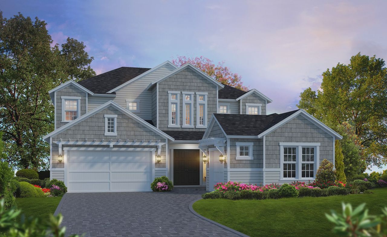 Representative exterior photo of a completed home built from the Brooklyn by ICI Homes in EverRange, Jacksonville, FL (Image 2).