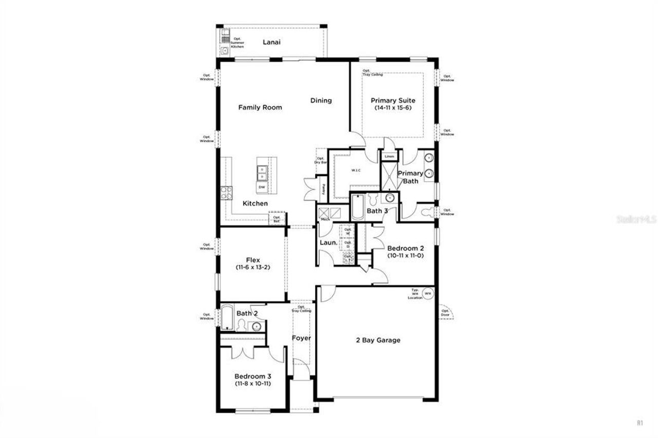 2D floor plan layout of this home in Trailside, Mount Dora, FL (Image 2). 2D floor plan layout of this home in Trailside, Mount Dora, FL (Image 2).