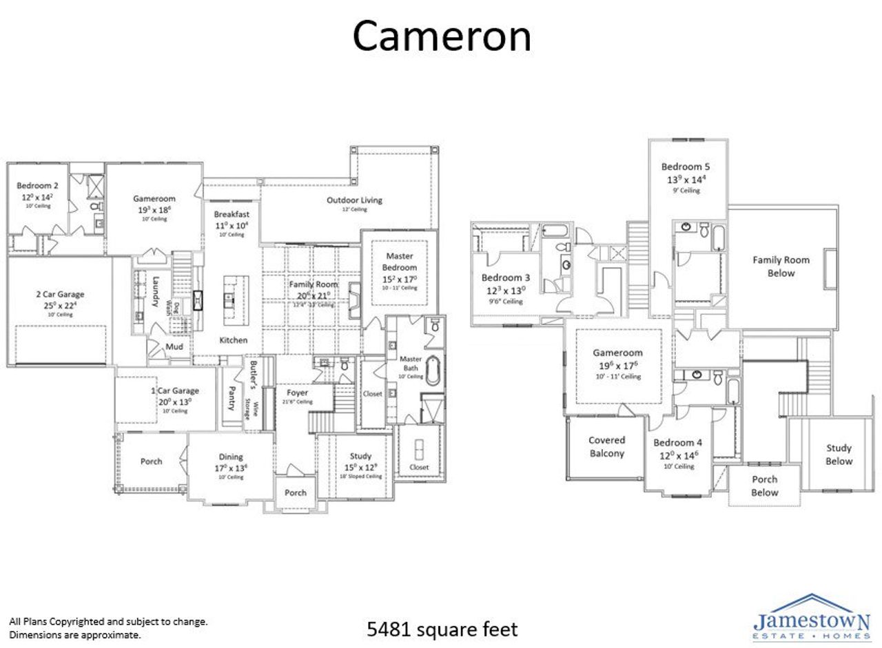 2D floor plan layout for the Cameron by Jamestown Estate Homes in Lakeview, Waller, TX (Image 2). 2D floor plan layout for the Cameron by Jamestown Estate Homes in Lakeview, Waller, TX (Image 2).