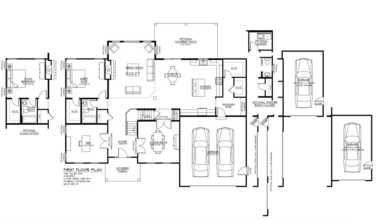2D floor plan layout of this home in Birdsong Estates, Orchard Park, NY (Image 2).